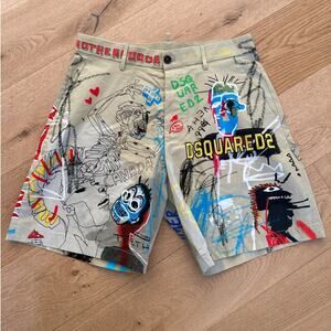 Dsquared2 - Street Art Graffiti Boxer Shorts in Tan Multicolor